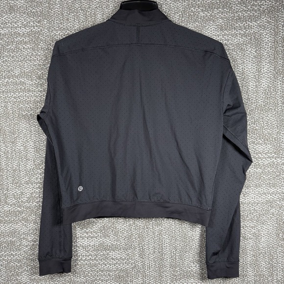 Lululemon Final Lap Jacket Women's Size 6 Black Vented Full Zip Performance Run - Picture 2 of 6